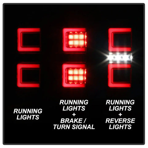 Spyder Auto 5085740 LED Tail Lights - Black Smoke