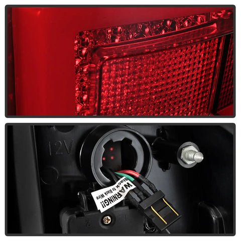 Spyder Auto 5085757 LED Tail Lights - Red Clear