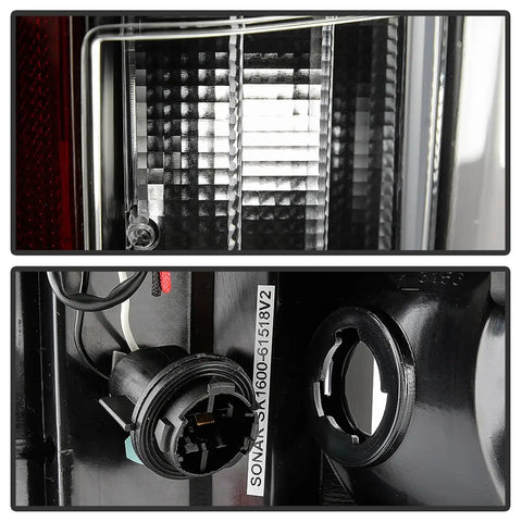 Spyder Auto 5085955 Light Bar LED Tail Lights - All Black