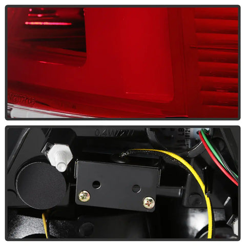 Spyder Auto 5086075 LED Tail Lights - Red Clear