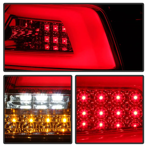 Spyder Auto 5086075 LED Tail Lights - Red Clear