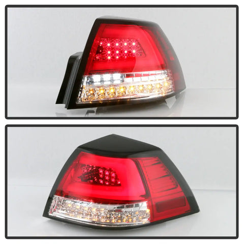 Spyder Auto 5086075 LED Tail Lights - Red Clear