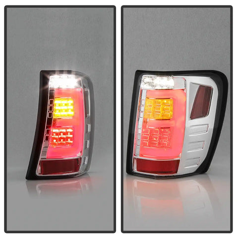 Spyder Auto 5086136 Light Bar LED Tail Lights - Chrome
