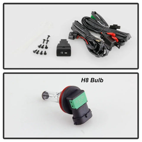 Spyder Auto 5086303 OEM Fog Light W/OEM Style Switch - Clear