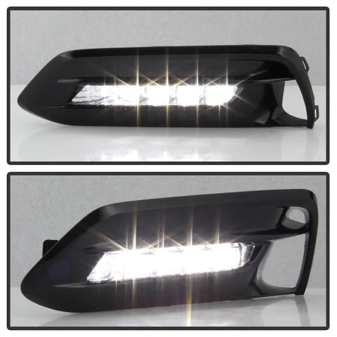 Spyder Auto 5086310 OEM LED Fog Lights W/OEM Fit Switch- Clear -