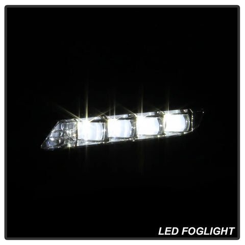 Spyder Auto 5086310 OEM LED Fog Lights W/OEM Fit Switch- Clear -
