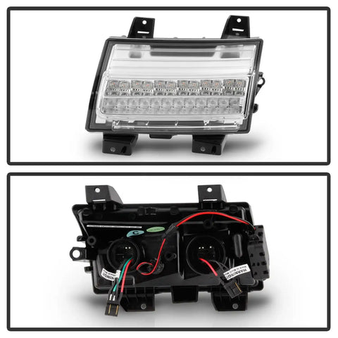 Spyder Auto 5086778 Full LED Front Bumper Lights - Chrome