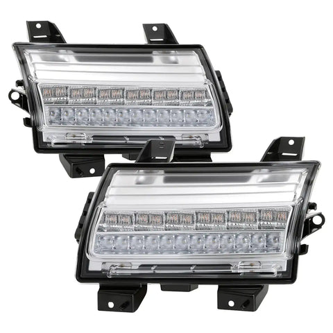 Spyder Auto 5086778 Full LED Front Bumper Lights - Chrome