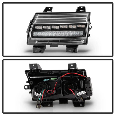 Spyder Auto 5086785 Full LED Front Bumper Lights - Black