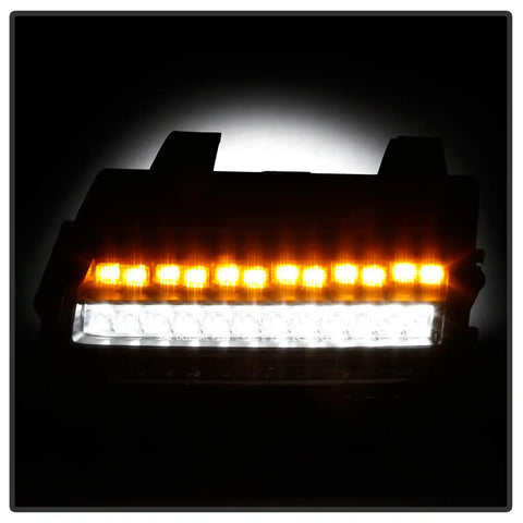 Spyder Auto 5086785 Full LED Front Bumper Lights - Black