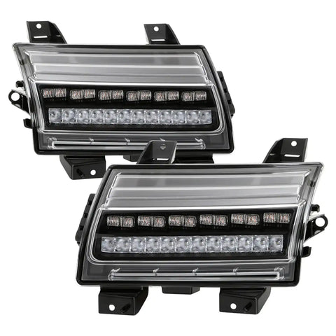 Spyder Auto 5086785 Full LED Front Bumper Lights - Black