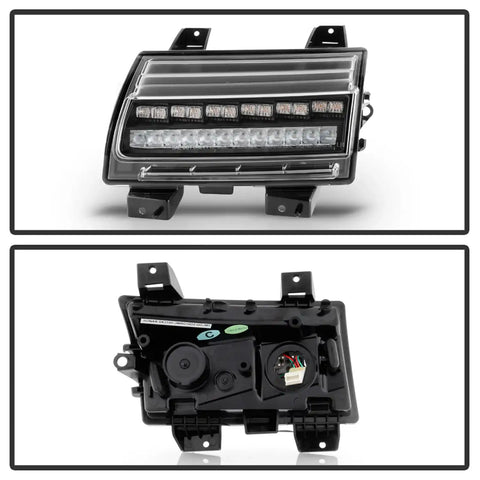 Spyder Auto 5086808 Full LED Front Bumper Lights - Black