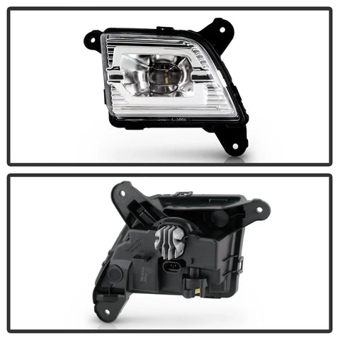 Spyder Auto 5086983 OEM Style Full LED Fog Light W/Universal Switch- Clear -