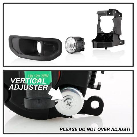 Spyder Auto 5086990 OEM Style Halogen Fog Lights W/Universal Switch - Clear