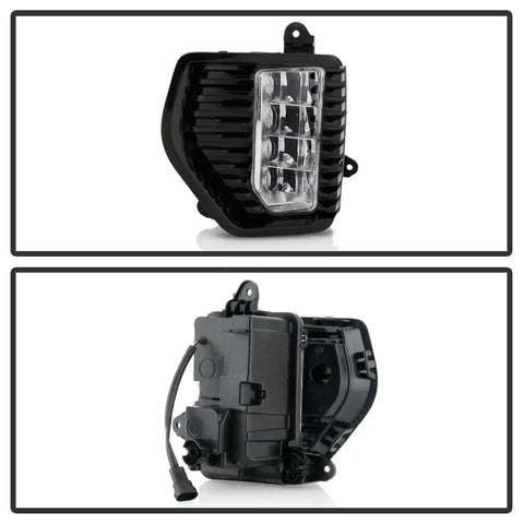 Spyder Auto 5087010 OEM Style Full LED Fog Light W/Universa Switch- Clear -