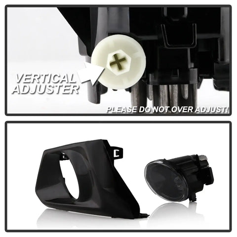 Spyder Auto 5087065 OEM Style Full LED Fog Lights W/Universal Switch - Clear