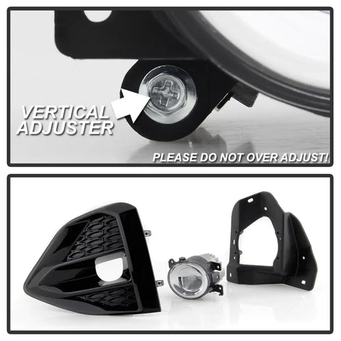 Spyder Auto 5087096 OEM Style Full LED Fog Lights W/OEM Fit Switch - Clear