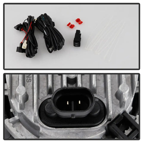 Spyder Auto 5087102 OEM Style LED Fog Light W/OEM Fit Switch- Clear -