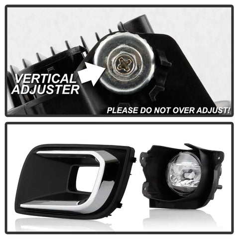Spyder Auto 5087140 OEM Style LED Fog Lights W/OEM Fit Switch - Clear