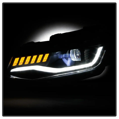 Spyder Auto 5087317 ( Apex ) Halogen Model Full LED Headlights - Black