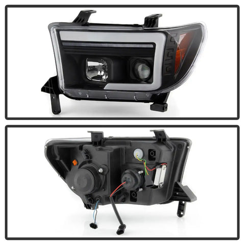 Spyder Auto 5087669 (Spyder Platinum) Projector Headlights - Sequential Turn Signal Black