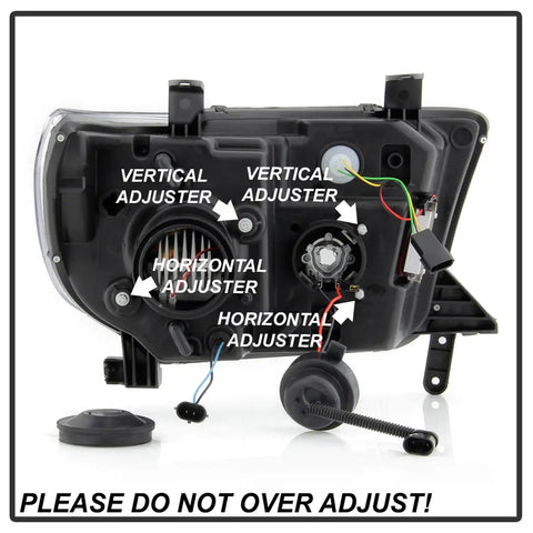 Spyder Auto 5087669 (Spyder Platinum) Projector Headlights - Sequential Turn Signal Black