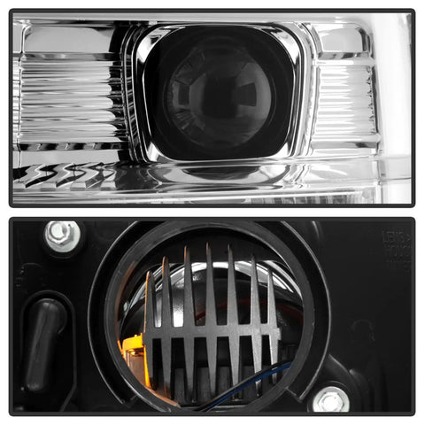Spyder Auto 5087744 ( Platinum ) Projector LED Headlights - Chrome