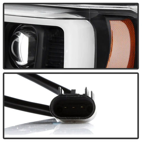 Spyder Auto 5087751 ( Platinum ) Projector LED Headlights - Black