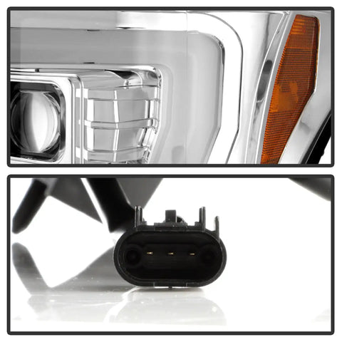 Spyder Auto 5087881 ( Platinum ) Projector LED Headlights - Chrome