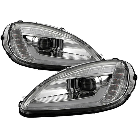 Spyder Auto 5087928 (Spyder Signature) Projector Headlights - Sequential LED Turn Signal Chrome