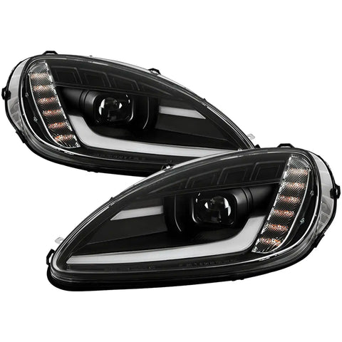 Spyder Auto 5087935 (Spyder Signature) Projector Headlights - Sequential LED Turn Signal Black