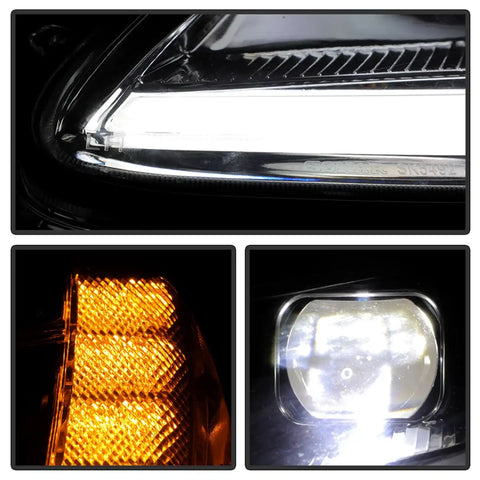 Spyder Auto 5087942 (Spyder Apex) High-Power LED Module (High Beam And Low Beam) Equipped Headlights - Chrome