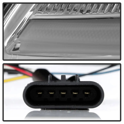 Spyder Auto 5087942 (Spyder Apex) High-Power LED Module (High Beam And Low Beam) Equipped Headlights - Chrome