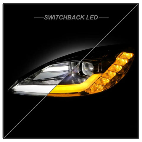 Spyder Auto 5087942 (Spyder Apex) High-Power LED Module (High Beam And Low Beam) Equipped Headlights - Chrome