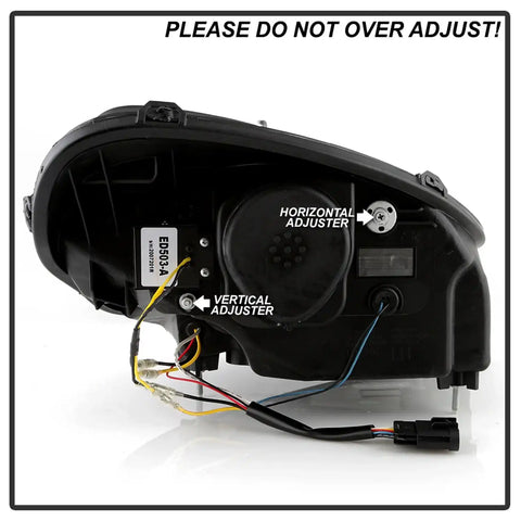 Spyder Auto 5087959 (Spyder Apex) High-Power LED Module (High Beam And Low Beam) Equipped Headlights - Black