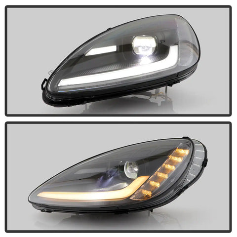 Spyder Auto 5087959 (Spyder Apex) High-Power LED Module (High Beam And Low Beam) Equipped Headlights - Black