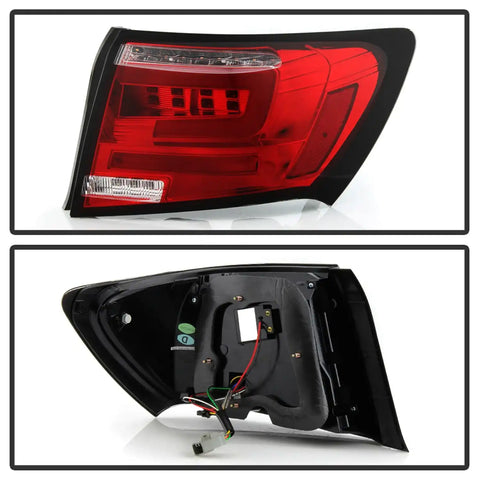 Spyder Auto 5087973 LED Tail Lights - Red Clear