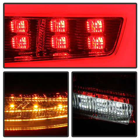 Spyder Auto 5087973 LED Tail Lights - Red Clear
