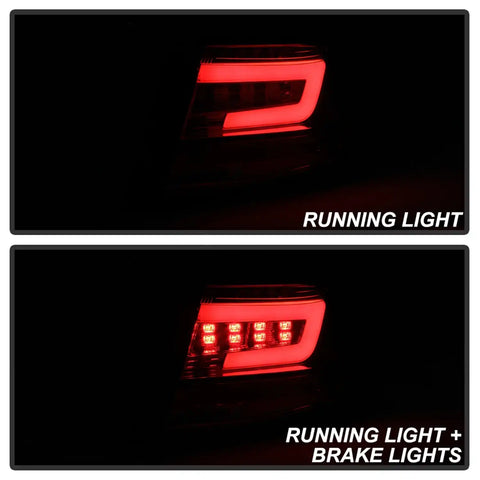 Spyder Auto 5087973 LED Tail Lights - Red Clear
