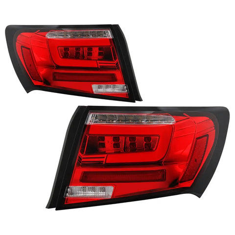 Spyder Auto 5087973 LED Tail Lights - Red Clear