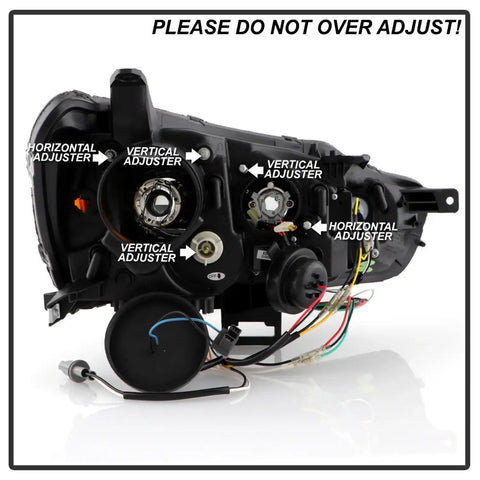 Spyder Auto 5088116 (Spyder Signature) Projector Headlights - Sequential LED Turn Signal Black
