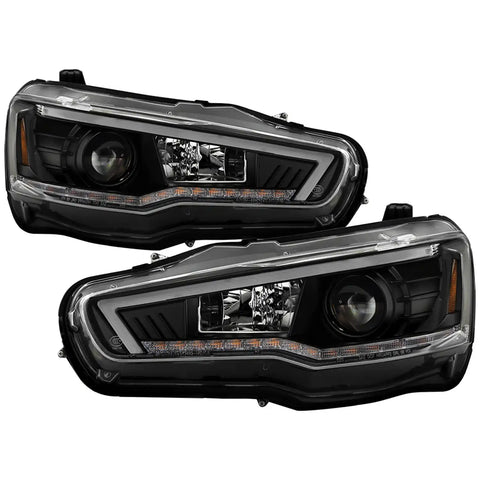 Spyder Auto 5088116 (Spyder Signature) Projector Headlights - Sequential LED Turn Signal Black
