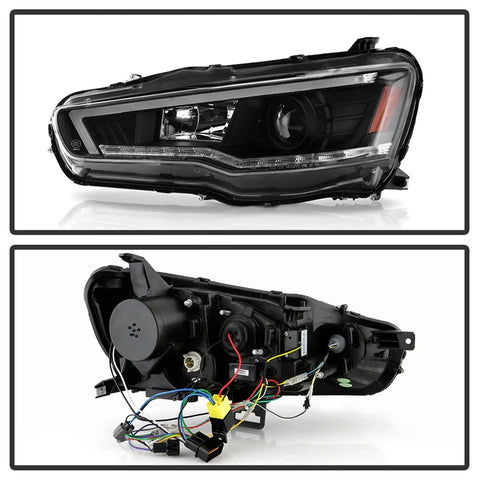 Spyder Auto 5088123 (Spyder Signature) Projector Headlights - Sequential LED Turn Signal Black