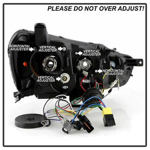 Spyder Auto 5088123 (Spyder Signature) Projector Headlights - Sequential LED Turn Signal Black
