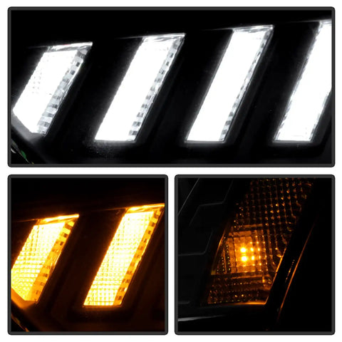Spyder Auto 5088321 (Spyder Signature) Projector Headlights - Switch Back Sequential LED Turn Signal Black