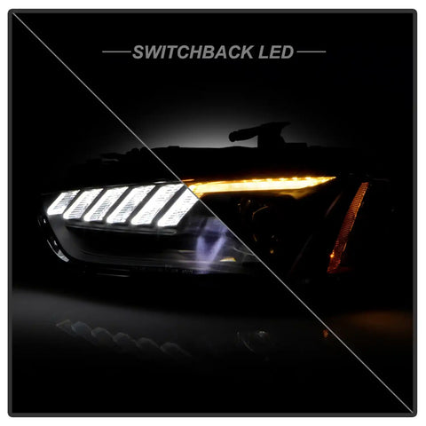 Spyder Auto 5088321 (Spyder Signature) Projector Headlights - Switch Back Sequential LED Turn Signal Black