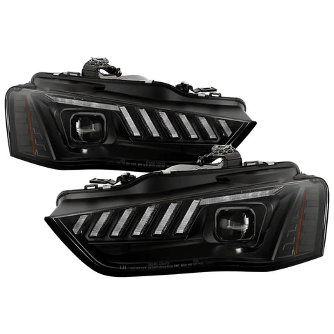 Spyder Auto 5088321 (Spyder Signature) Projector Headlights - Switch Back Sequential LED Turn Signal Black