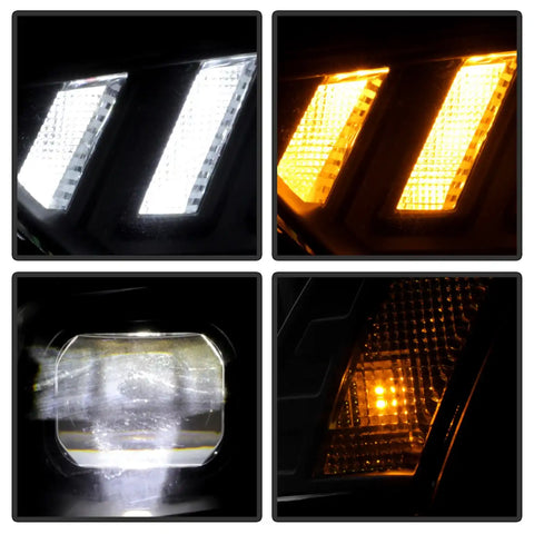 Spyder Auto 5088345 (Spyder Apex) High-Power LED Module ( Low Beam ) Equipped Headlights - Black