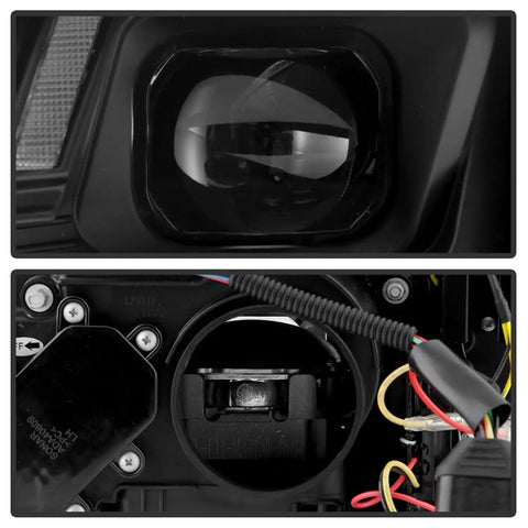 Spyder Auto 5088345 (Spyder Apex) High-Power LED Module ( Low Beam ) Equipped Headlights - Black