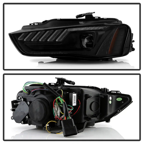 Spyder Auto 5088352 (Spyder Apex) High-Power LED Module ( Low Beam ) Equipped Headlights - Black